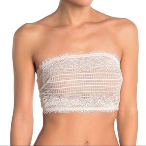 Free People Ivory Camila Lace Bandeau